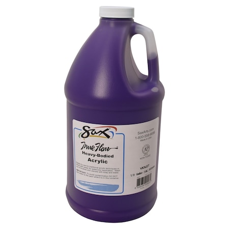 True Flow Heavy Body Acrylic Paint, Half Gallon, Violet